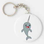 Narwhal heureux porte-clefs