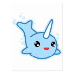 Narwhal Kawaii Carte Postale