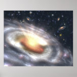 NASAs éclatant avec la NASA d'étoiles et de trous  Affiches