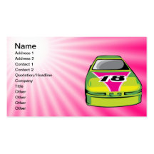 Nascar rose carte de visite