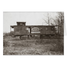 Nashville et cambuse atlantique de chemin de fer cartes de vœux