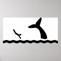 natation avec des baleines posters