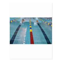 natation carte postale