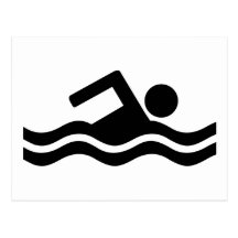 Natation Carte Postale