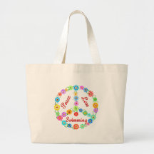 Natation d'amour de paix sacs