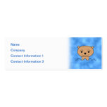 Natation de loutre cartes de visite personnelles