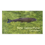 Natation de poissons de rivière cartes de visite personnelles