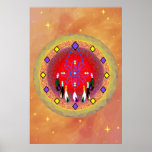 Natif américain de Dreamcatcher Poster