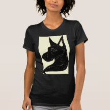 Nation de Danois ! Modèle foncé de T-shirt de dame