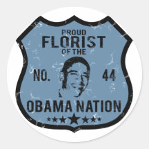 Nation d'Obama de fleuriste Adhésifs