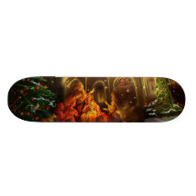 Nativité et église - la naissance du Christ Plateaux De Skateboards Customisés