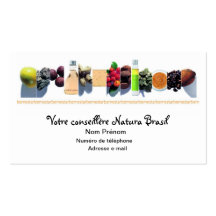 natura brasil cartes de visite professionnelles