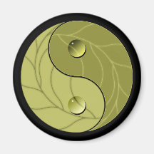 Nature de Yin Yang Aimants Pour Réfrigérateur