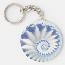 Nautilus bleu porte-clés