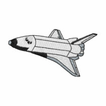 Navette spatiale polos brodés