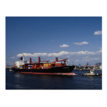 Navire porte-conteneurs, port d'Anvers, Belgique Cartes Postales
