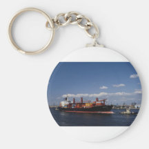 Navire porte-conteneurs, port d'Anvers, Belgique Porte-clés
