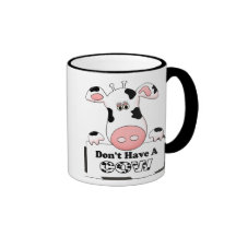 N'ayez pas une vache mugs à café