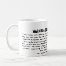 NE CASSEZ PAS CE VERRE ! TASSE À CAFÉ