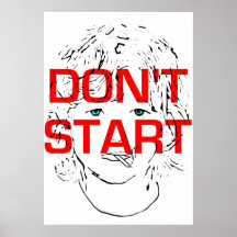 Ne commencez pas à fumer affiche