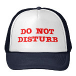 Ne dérangez pas casquettes