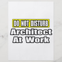 Ne dérangez pas… l'architecte au travail prospectus