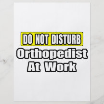 Ne dérangez pas… l'orthopédiste au travail prospectus