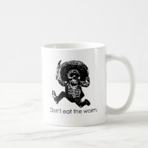 Ne mangez pas le squelette de Mexicain de ver Tasse À Café