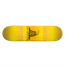 Ne marchez pas sur moi le drapeau plateaux de skateboards customisés