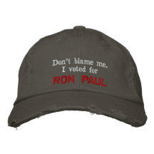 Ne me blâmez pas. J'ai voté pour RON PAUL - adapté Casquette Brodée