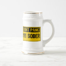 Ne paniquent pas le signe que je suis sobre tasses à café
