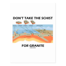 Ne prenez pas le schiste pour le granit (l'humour  carte postale