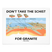 Ne prenez pas le schiste pour le granit (l'humour  cartons d'invitation