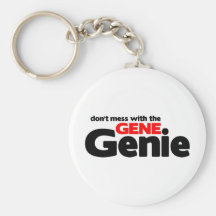 Ne salissez pas avec le génie de gène porte-clefs