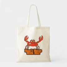 ne salissez pas avec moi le crabe moyen sacs de toile