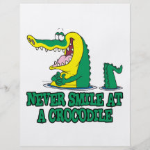 ne souriez jamais à un crocodile prospectus en couleur