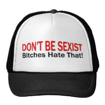 Ne soyez pas sexiste casquettes