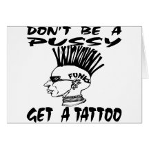 Ne soyez pas un chat obtiennent un tatouage carte de vœux