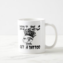 Ne soyez pas un chat obtiennent un tatouage tasses à café
