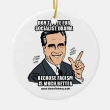 NE VOTEZ PAS POUR OBAMA SOCIALISTE DÉCORATION POUR SAPIN DE NOËL
