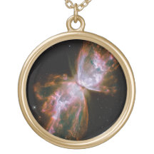 Nébuleuse de papillon collier personnalisé