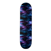 Nébuleuse fantastique de l'espace de voyage skateboards