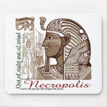 Nécropole loin des yeux loin du coeur Mousepad Tapis De Souris
