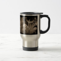 Négatif de Brown de sirène de l'arrière - plan 3D  Mug