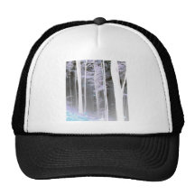 NÉGATIF MYSTÉRIEUX DE COULEUR DE FEUILLE D'ARBRES  CASQUETTE DE CAMIONNEUR