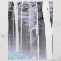 NÉGATIF MYSTÉRIEUX DE COULEUR DE FEUILLE D'ARBRES  PROSPECTUS PERSONNALISÉS