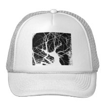 NÉGATIF NOIR ET BLANC D'ARBRE WEBBY CASQUETTE