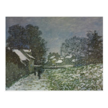 Neige à Argenteuil II, impressionisme de cru de Mo Carte Postale