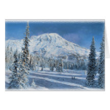 Neige dans la carte de montagne…