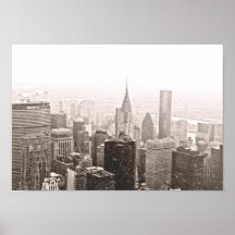 Neige de New York Affiche